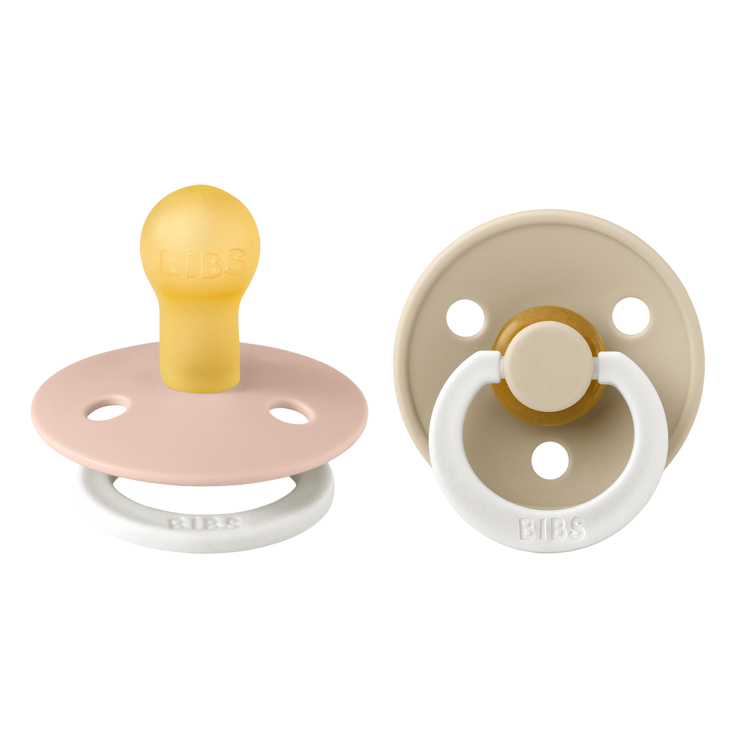 BIBS - 2-pack glow in the dark Blush/Vanilla - 1