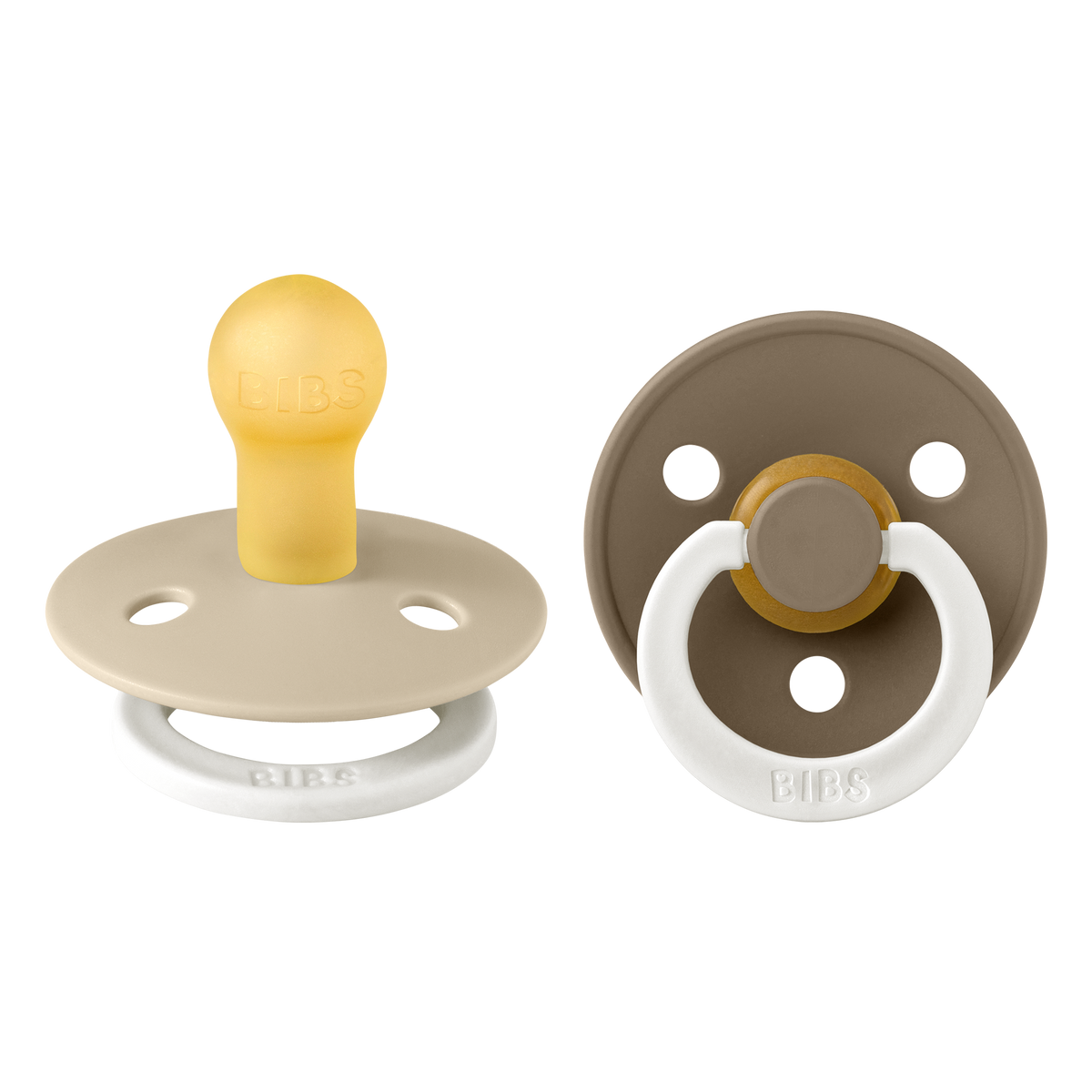 BIBS - 2-pack glow in the dark Vanilla/Dark oat - 1