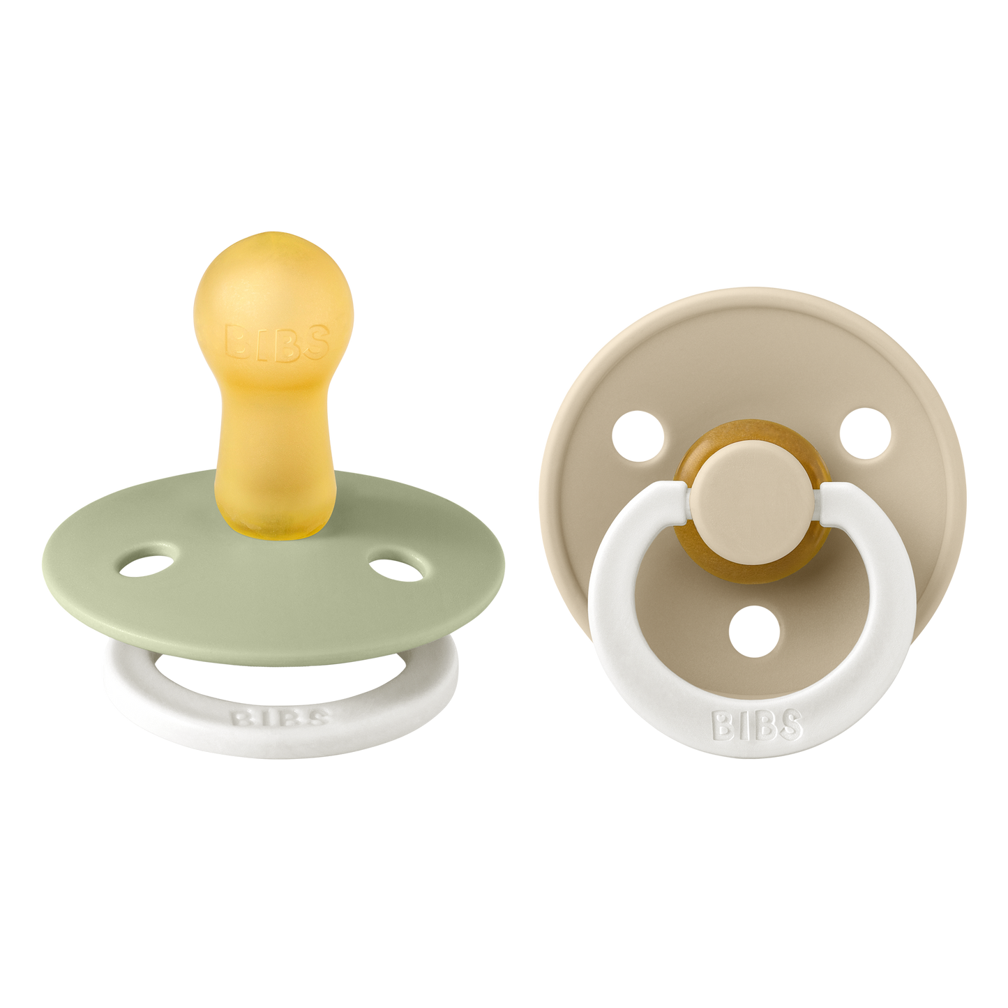 BIBS - 2-pack glow in the dark Sage/Vanilla - 2