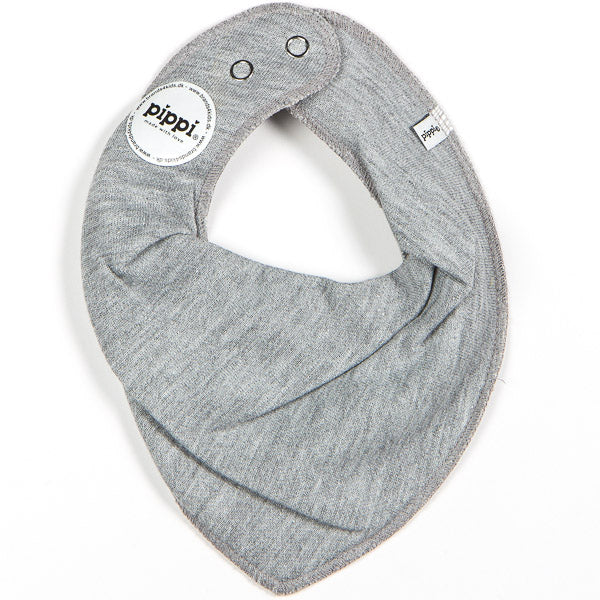 Pippi - Bandana bib grey