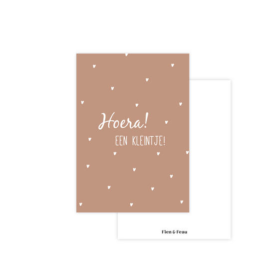 Fien & Feau - Hoera een kleintje kaart