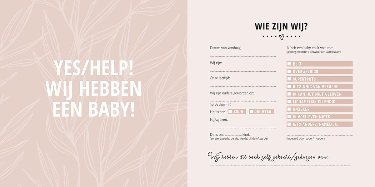 Mijn eerste jaar babyboek - Maak een unieke herinnering