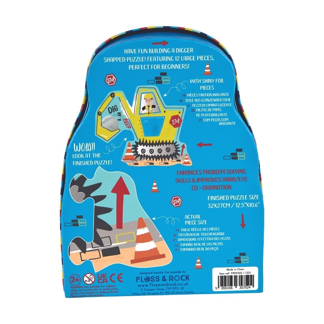 Floss & Rock - Digger 12 stuks jigsaw puzzle