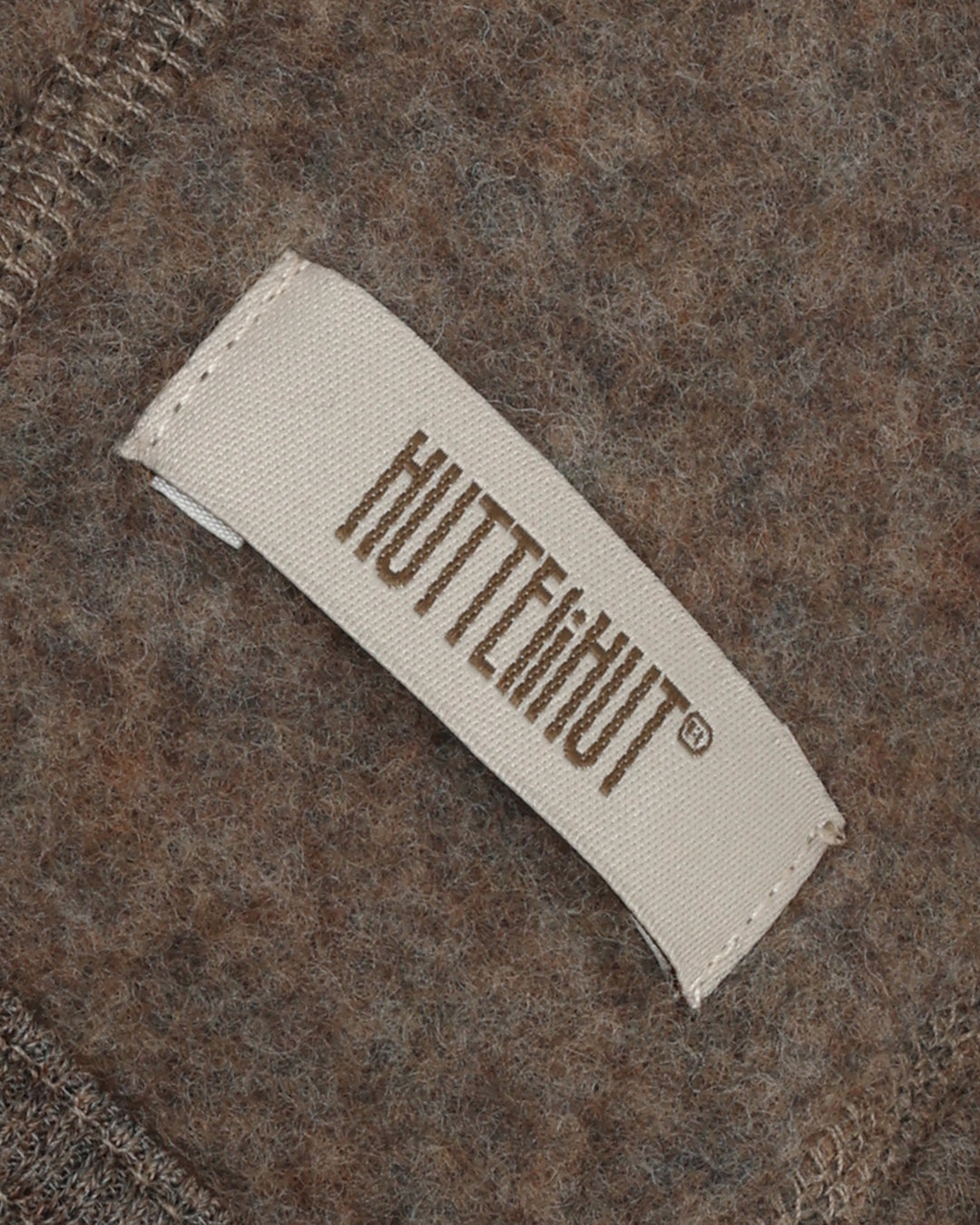 Huttelihut - Bonnet wool fleece brown