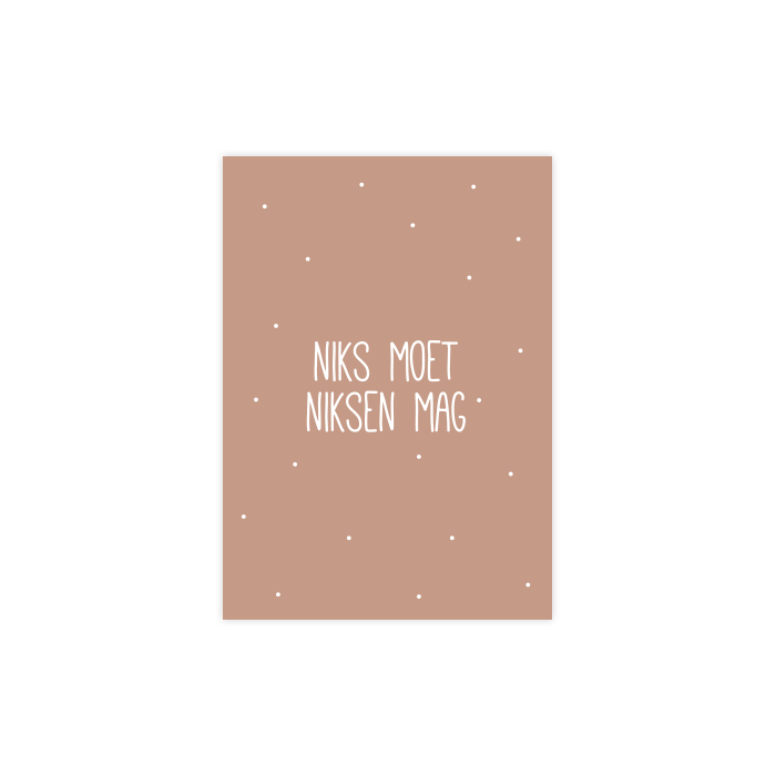 Fien & Feau - Niks moet niksen mag kaart
