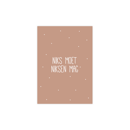 Fien & Feau - Niks moet niksen mag kaart