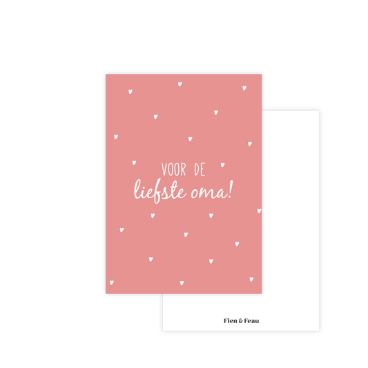 Fien & Feau - Voor de liefste oma kaart