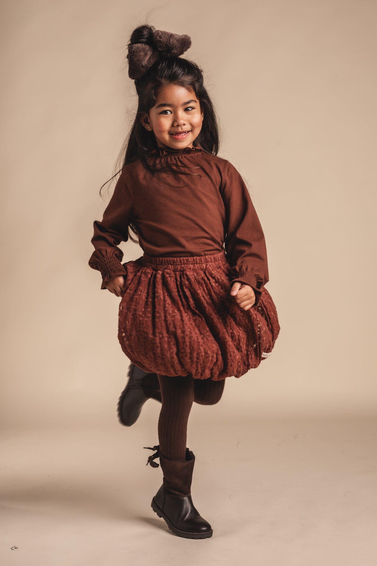 Baje Studio - Vlori copper brown skirt