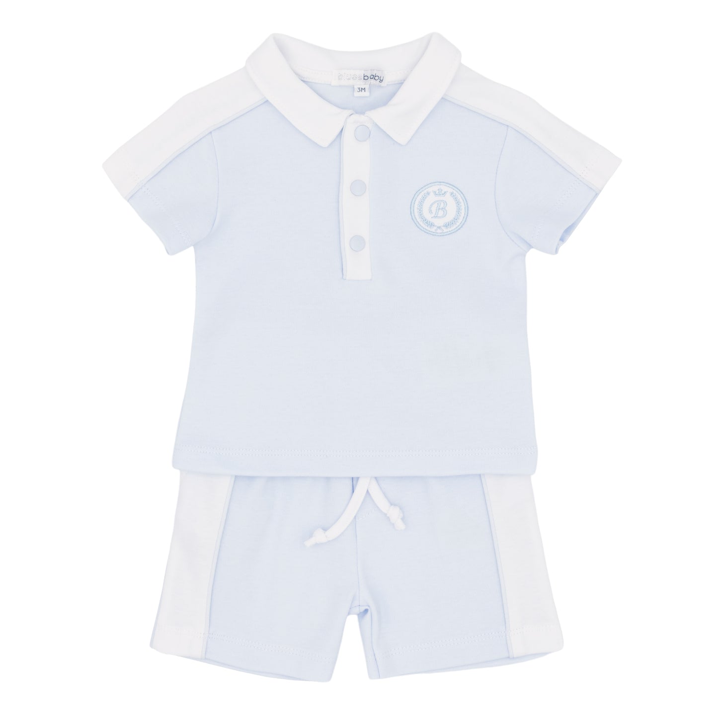 BluesBaby - Set polo blue short