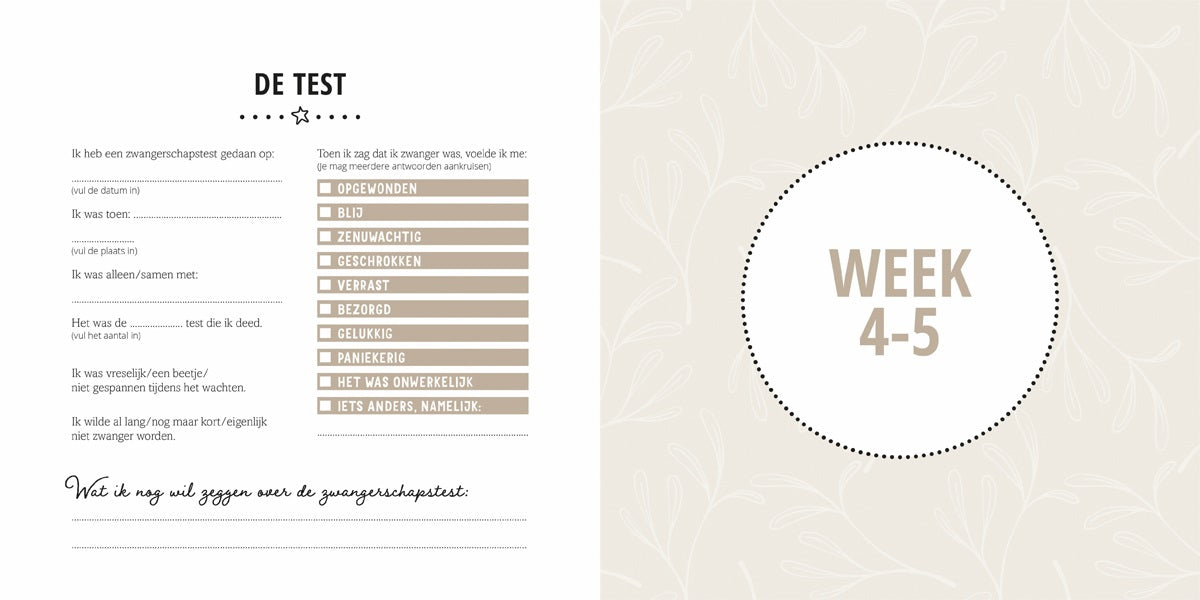 Mijn negen maanden babyboek - Maak een unieke herinnering