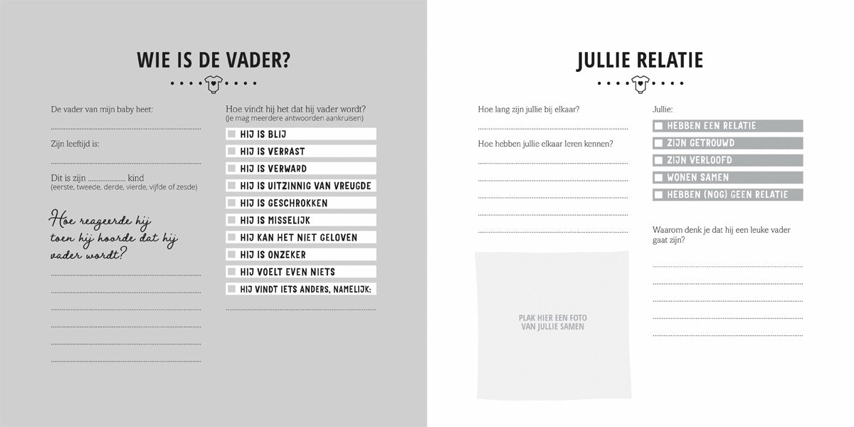 Mijn negen maanden babyboek - Maak een unieke herinnering
