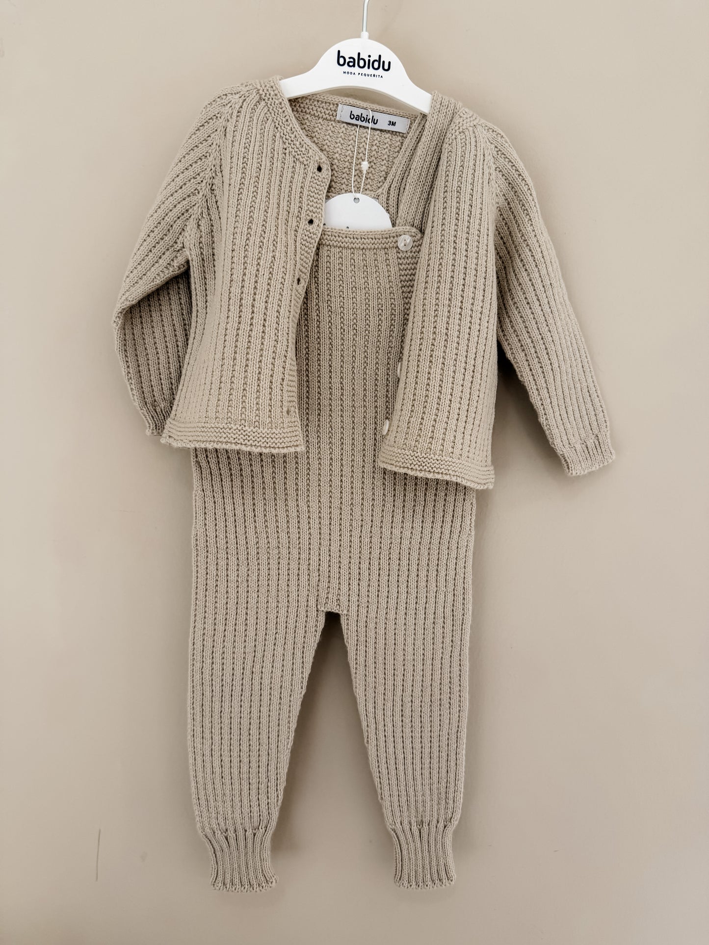 Babidu - Knitwear tuinbroek + vest