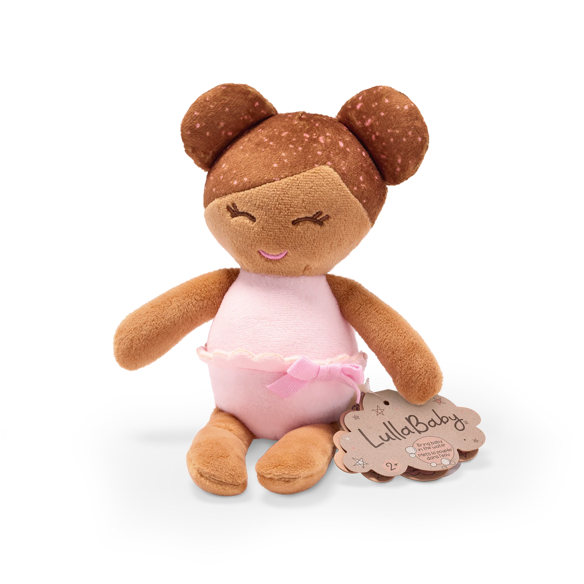 Lullababy - Small Plush Bath Brown Hair Girl