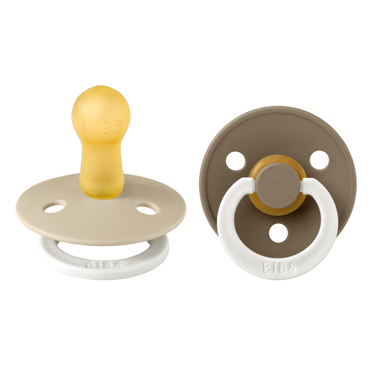 BIBS - 2-pack glow in the dark Vanilla/Dark oat - 2