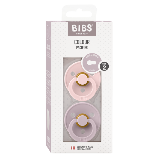 BIBS - 2-pack round Blossom/Dusky Lilac - 2