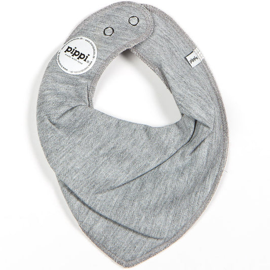 Pippi - Bandana bib grey