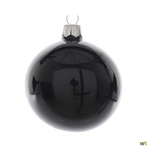 Kerstbal - Mat zwart