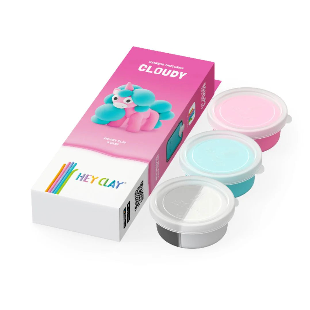 Hey Clay - Rainbow Unicorn  Cloudy