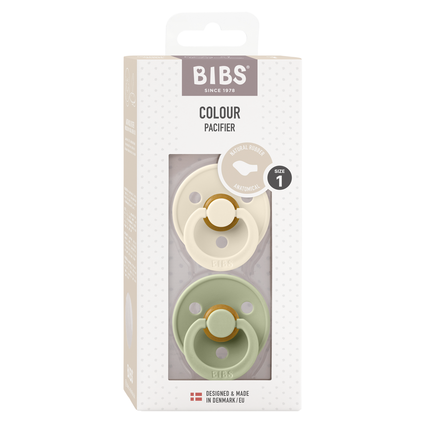 BIBS - 2-pack anatomic Ivory/Sage - 1
