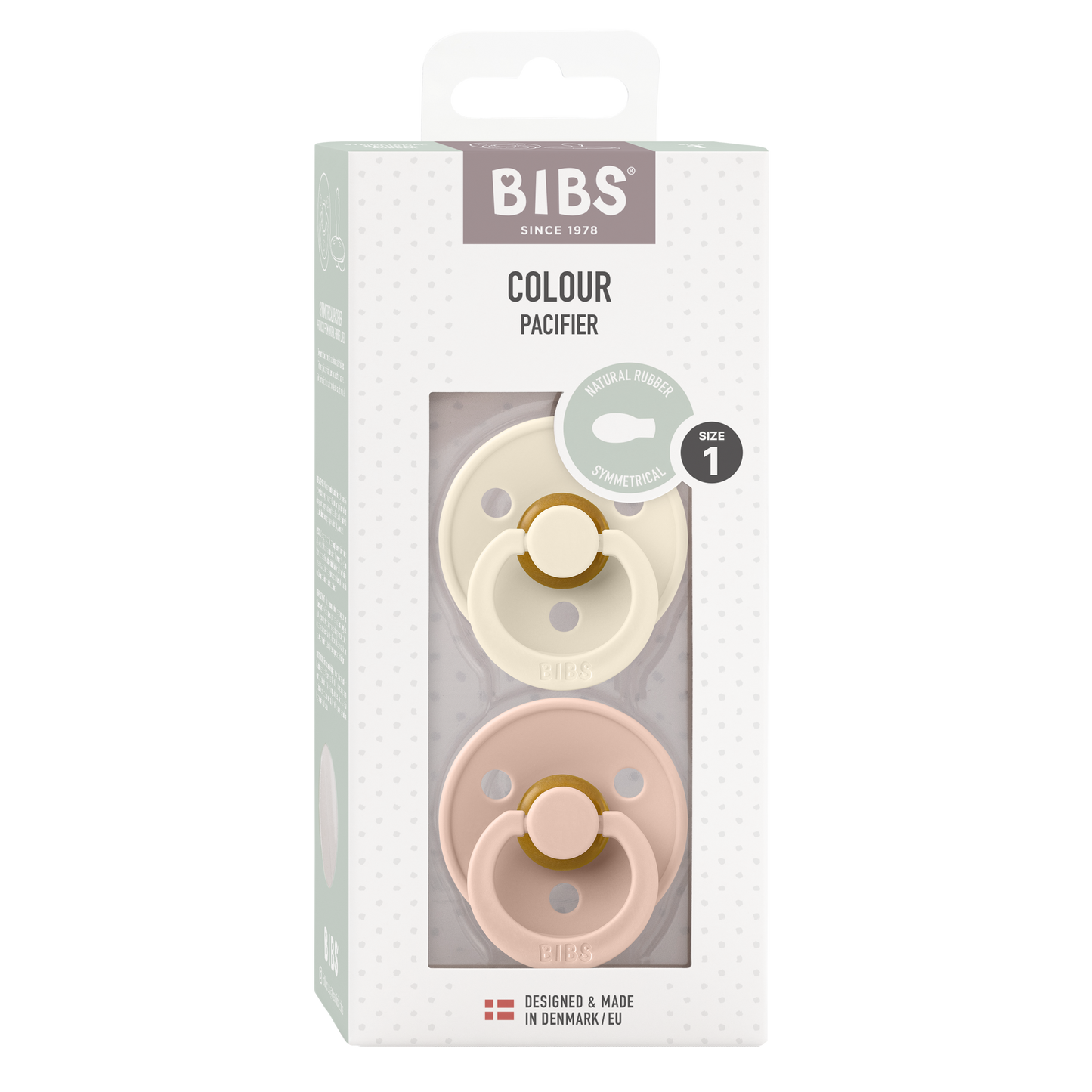 BIBS - 2-pack symmetr Ivory/Blush - 1