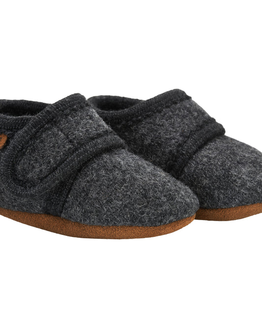 En Fant - Wool slofjes dark grey 1223