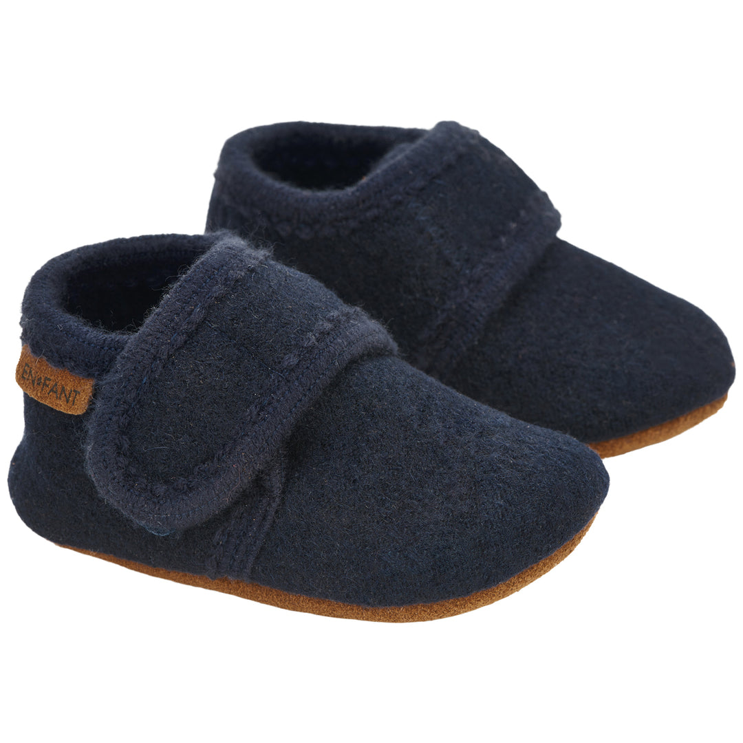 En Fant - Wool slofjes navy 7790