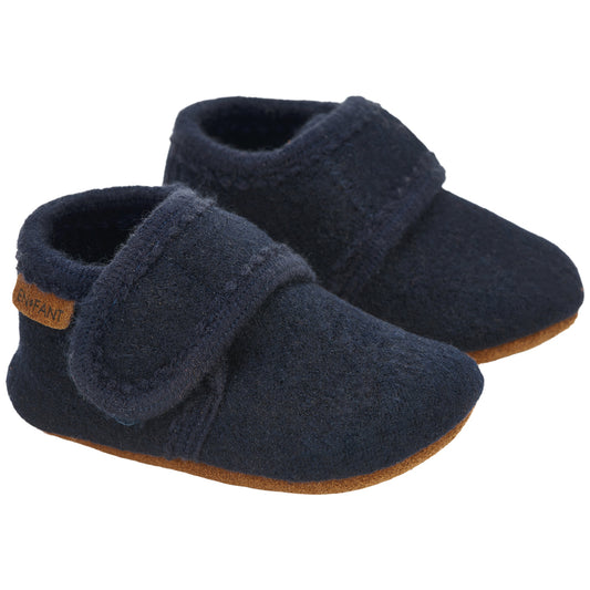 En Fant - Wool slofjes navy 7790