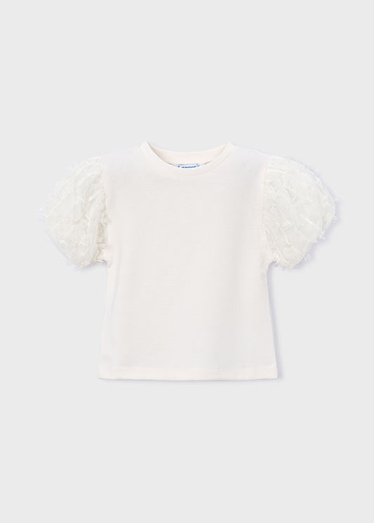 Mayoral - T-shirt  met kantmouwen