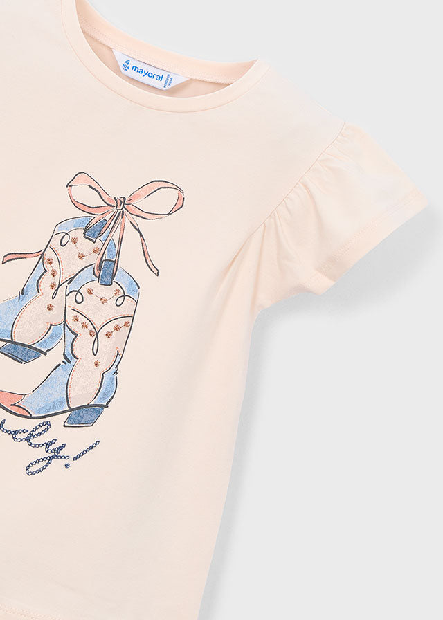 Mayoral - T-shirt met cowboyboots