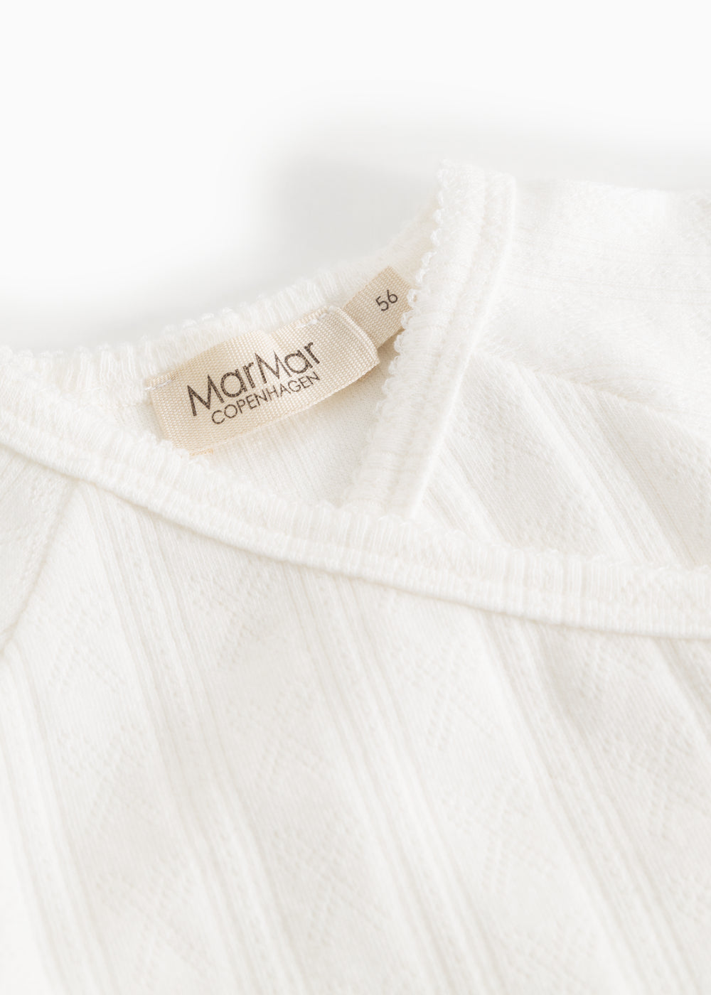 MarMar - Overslagshirt pointelle off white