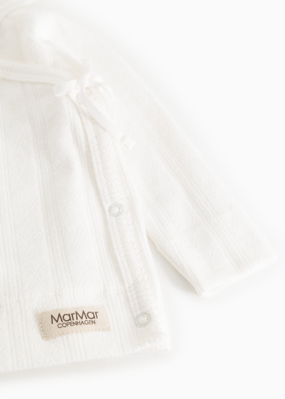 MarMar - Overslagshirt pointelle off white