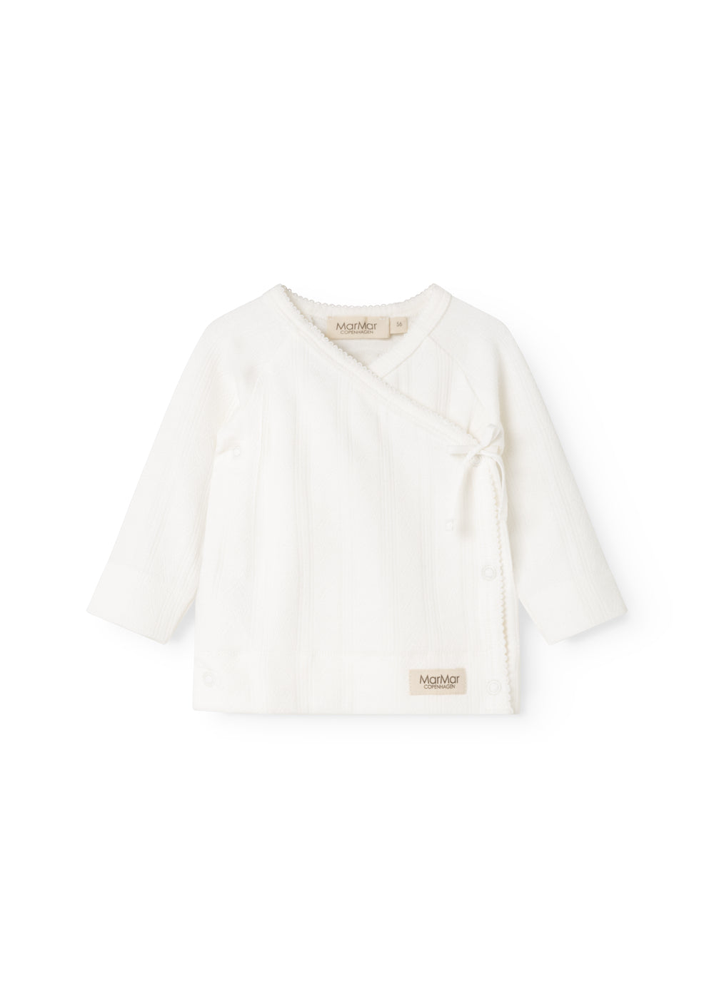 MarMar - Overslagshirt pointelle off white