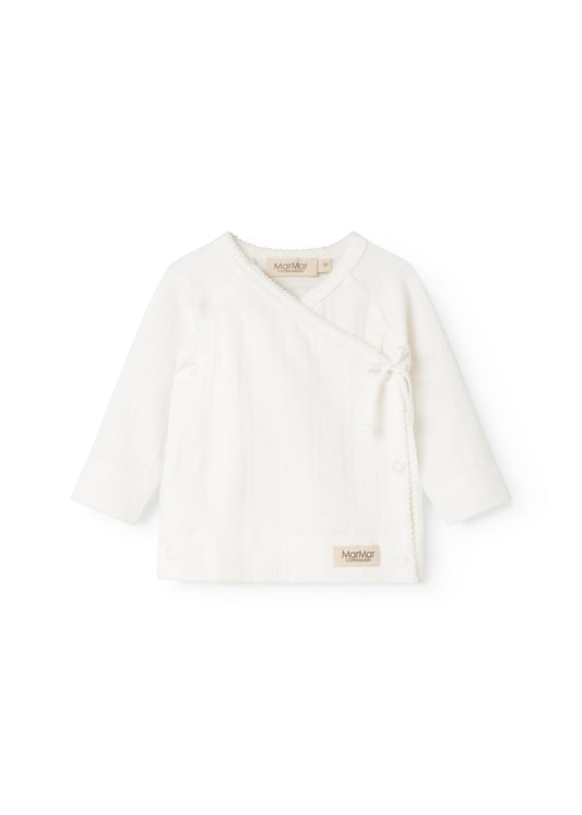 MarMar - Overslagshirt pointelle off white