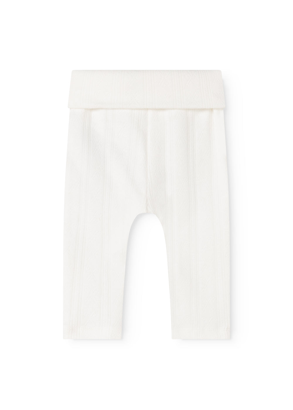 MarMar - Broek zonder voetjes pointelle off white