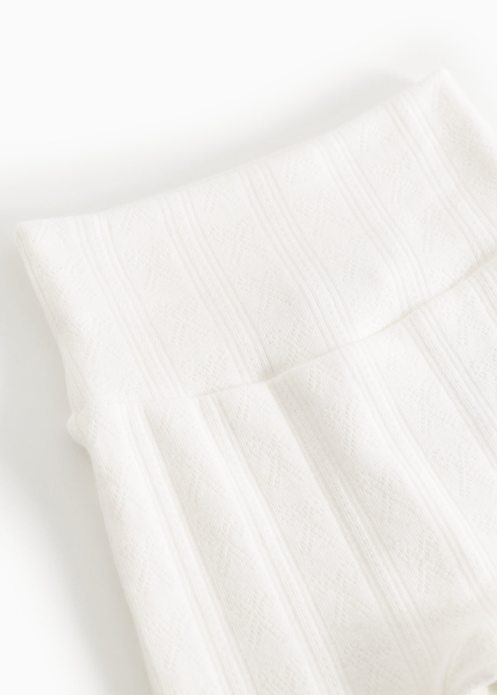MarMar - Broek zonder voetjes pointelle off white