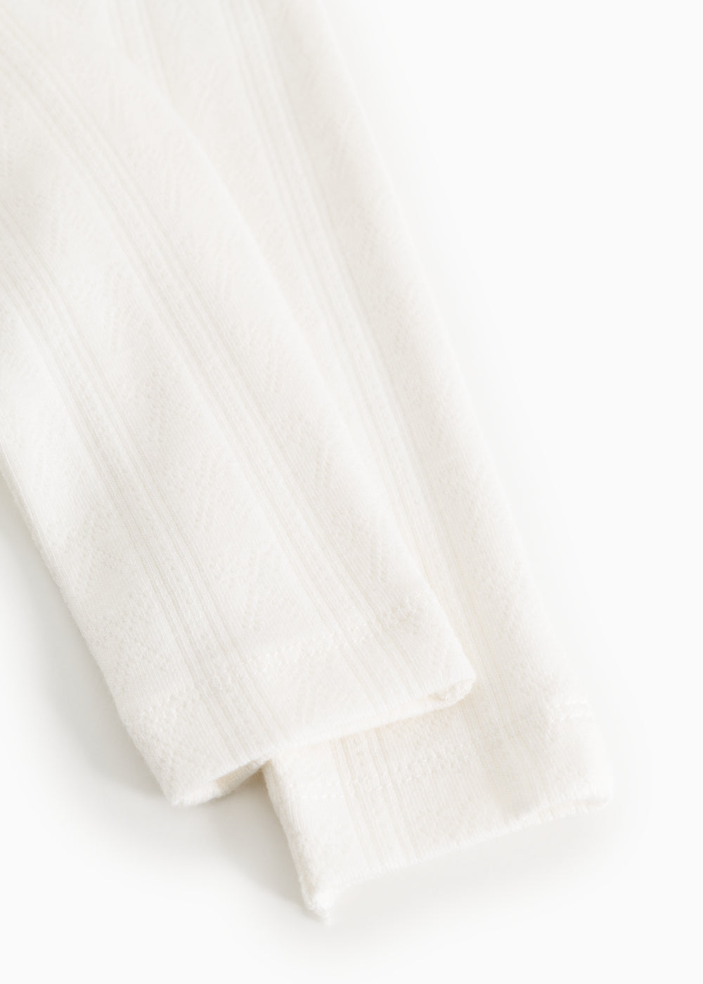MarMar - Broek zonder voetjes pointelle off white