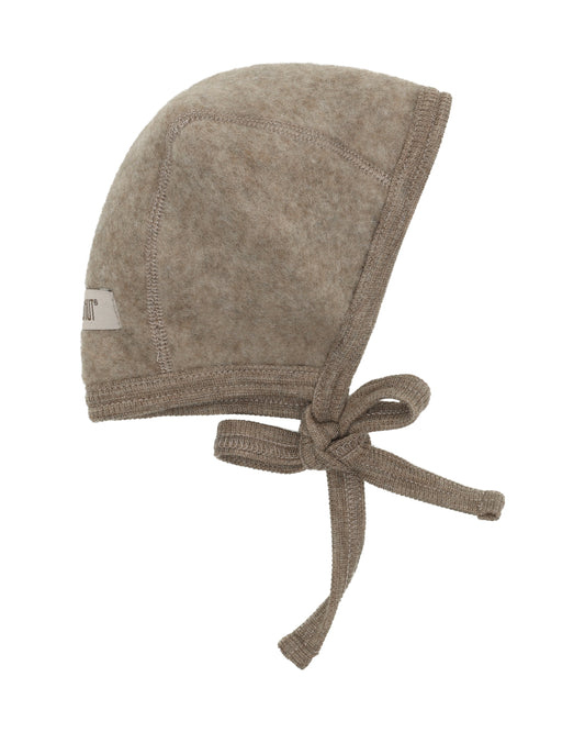 Huttelihut - Bonnet wool fleece beige