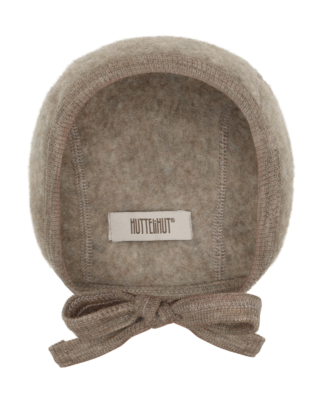 Huttelihut - Bonnet wool fleece beige