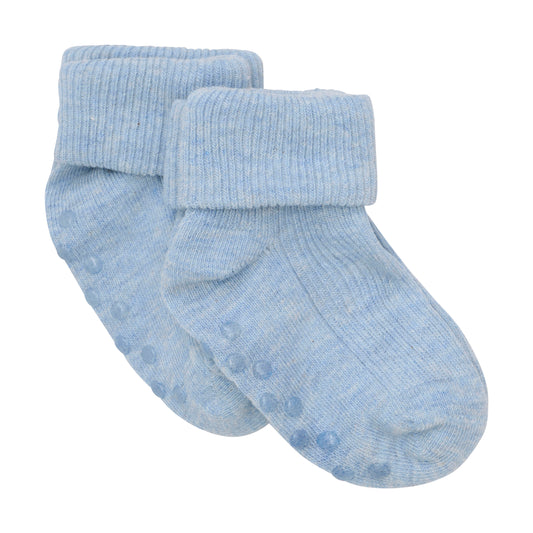 Minymo - Sokken met antislip babyblauw