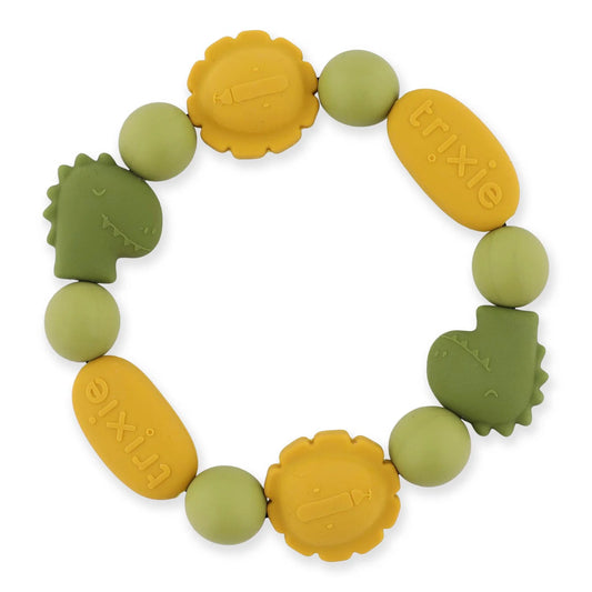 Trixie - Siliconen bijtring armband - Mr. Dino & Mr. Lion