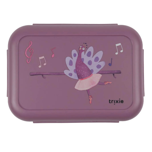 Trixie - Brooddoos met clips - Ballerina Mrs.  Peacock