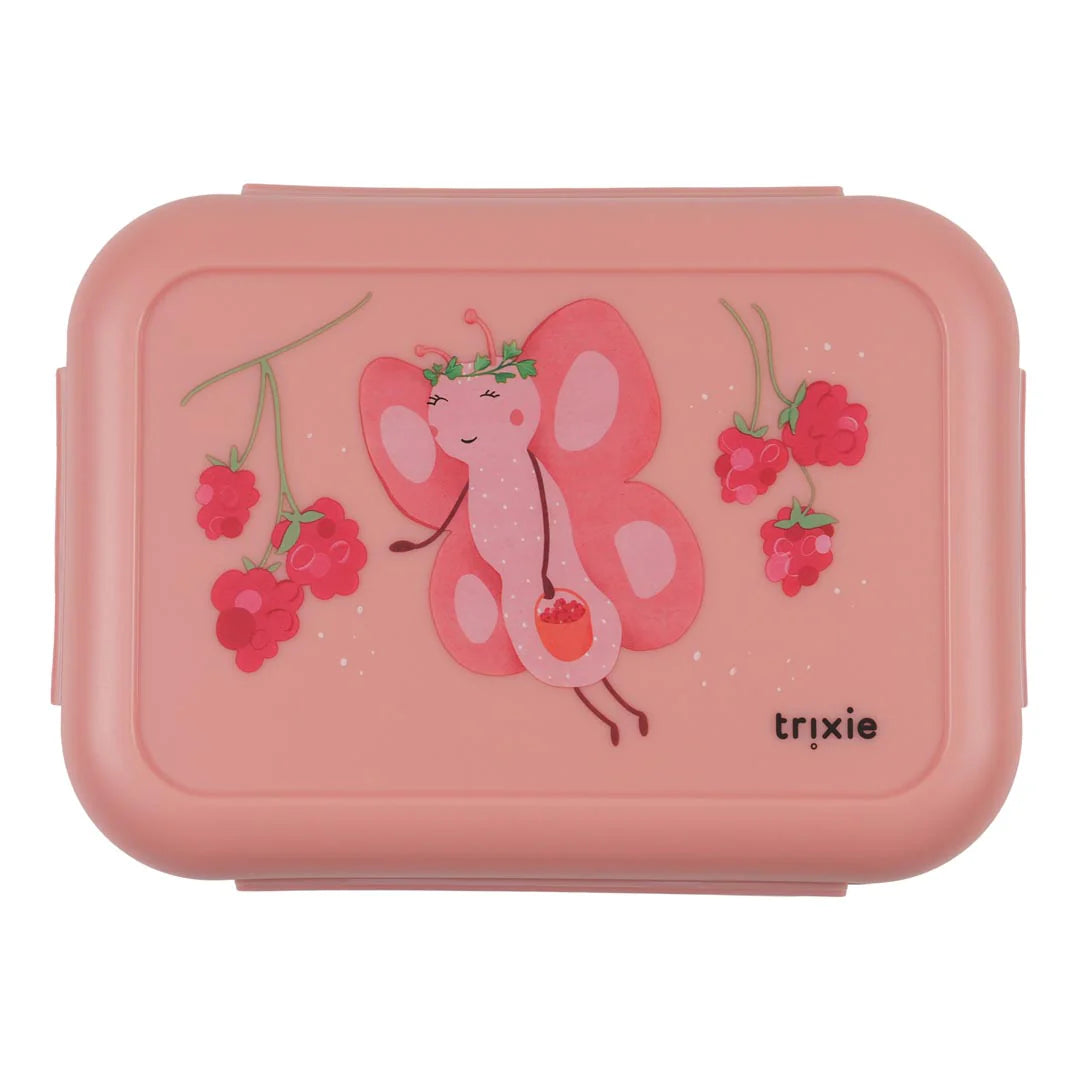 Trixie - Brooddoos met clips - Fruit fairy Mrs.  Butterfly