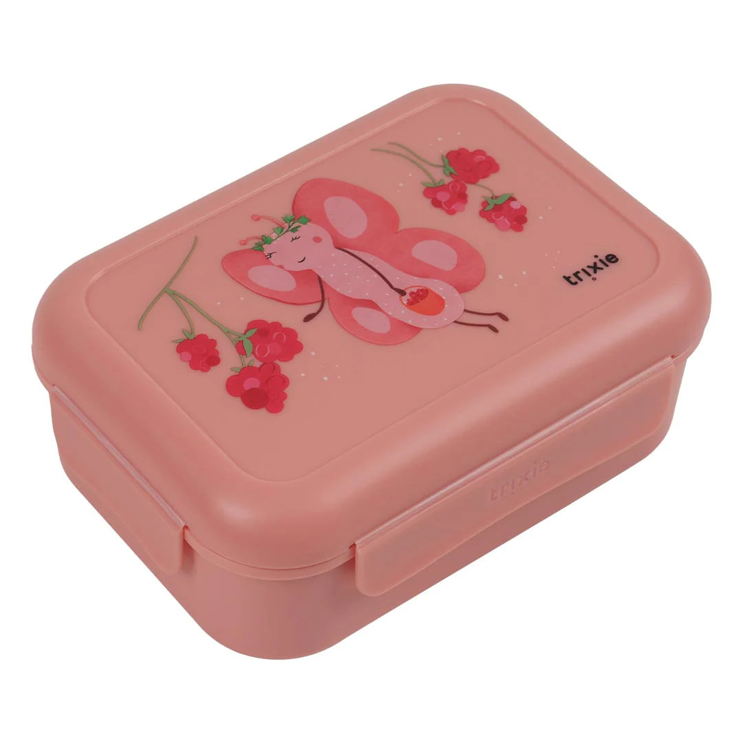 Trixie - Brooddoos met clips - Fruit fairy Mrs.  Butterfly