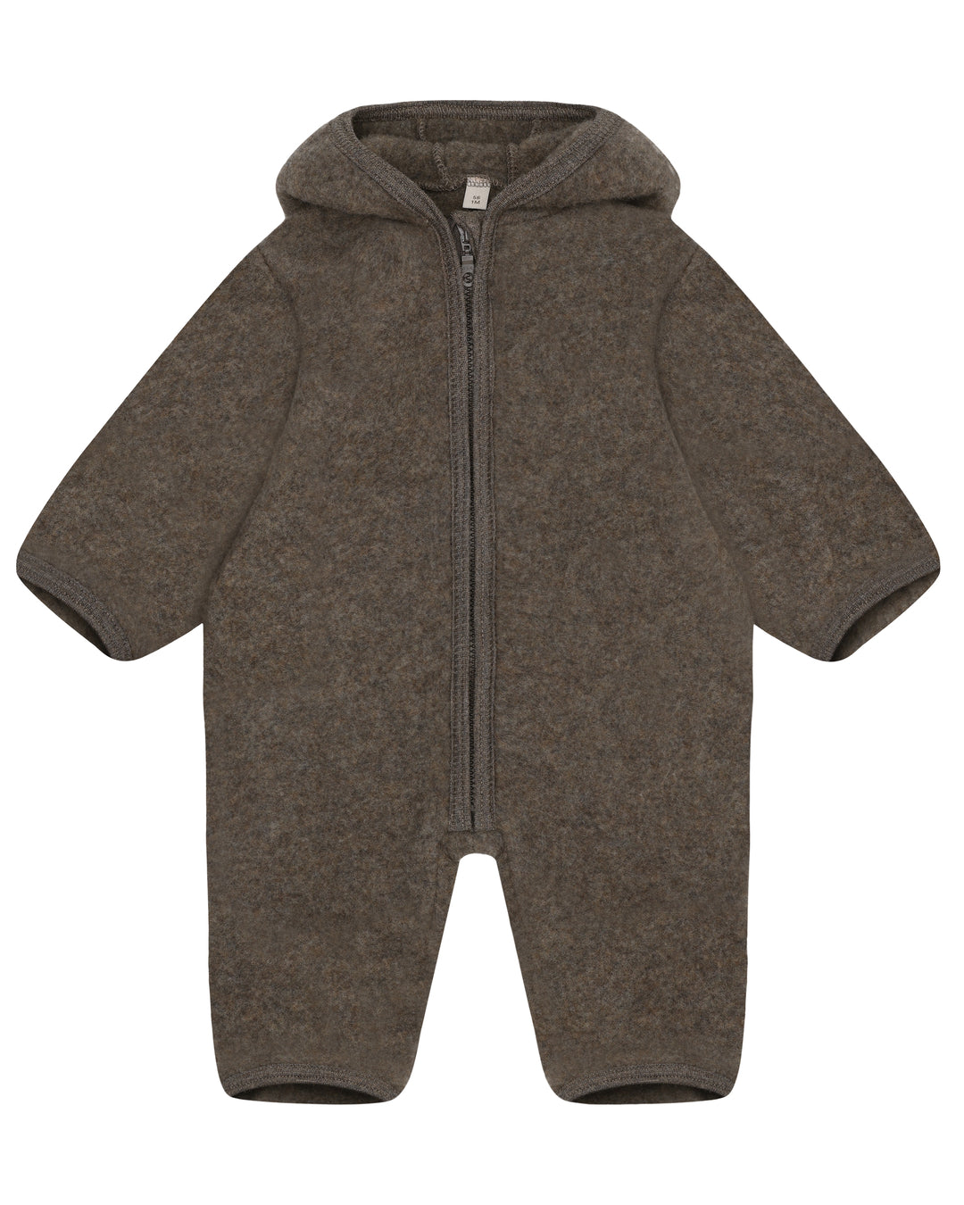 Huttelihut - Pramsuit wool fleece brown