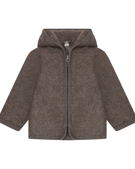Huttelihut - Jacket wool fleece brown