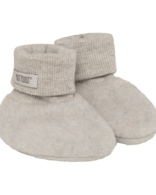 Huttelihut - Footies wool fleece camel