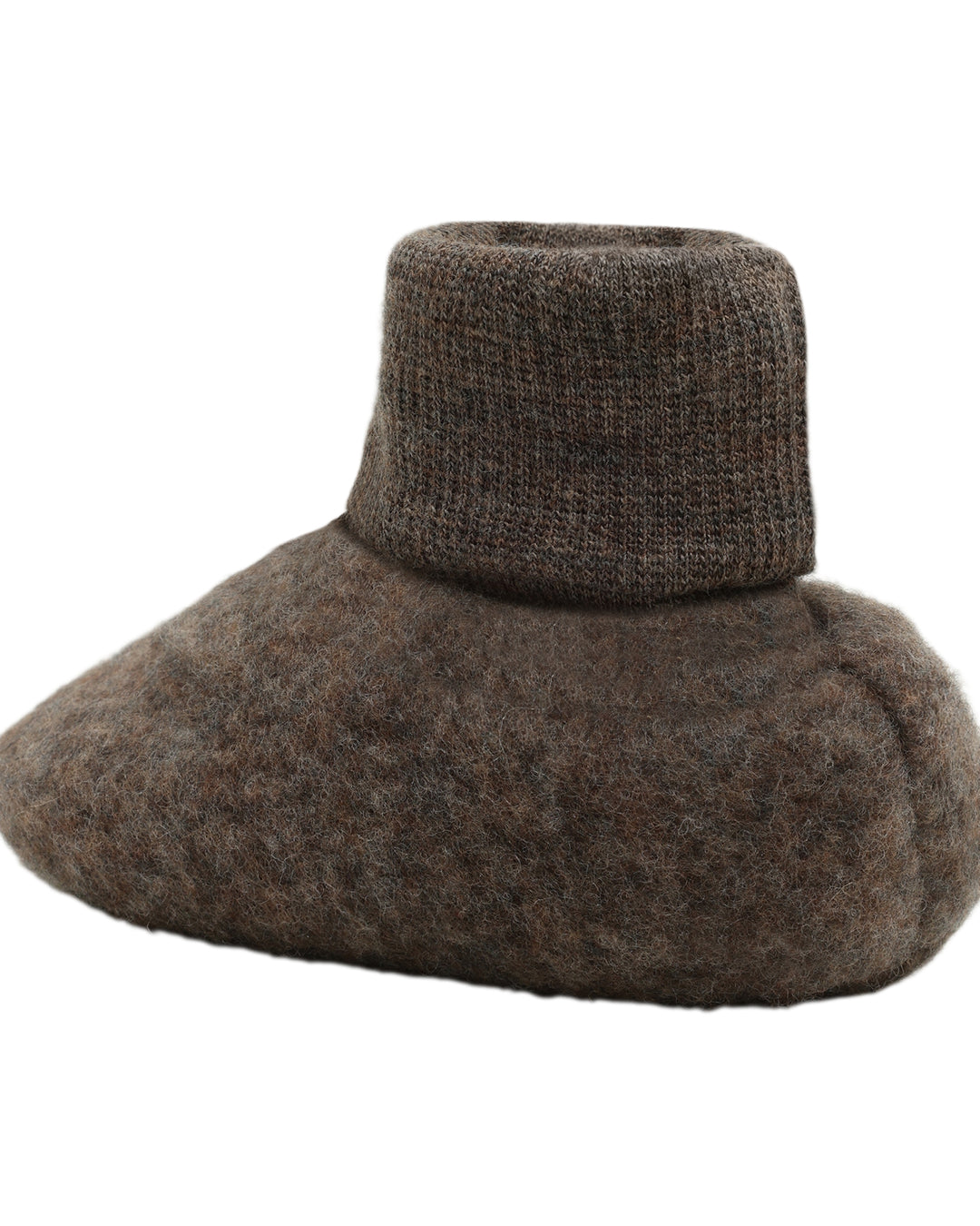 Huttelihut - Footies wool fleece brown