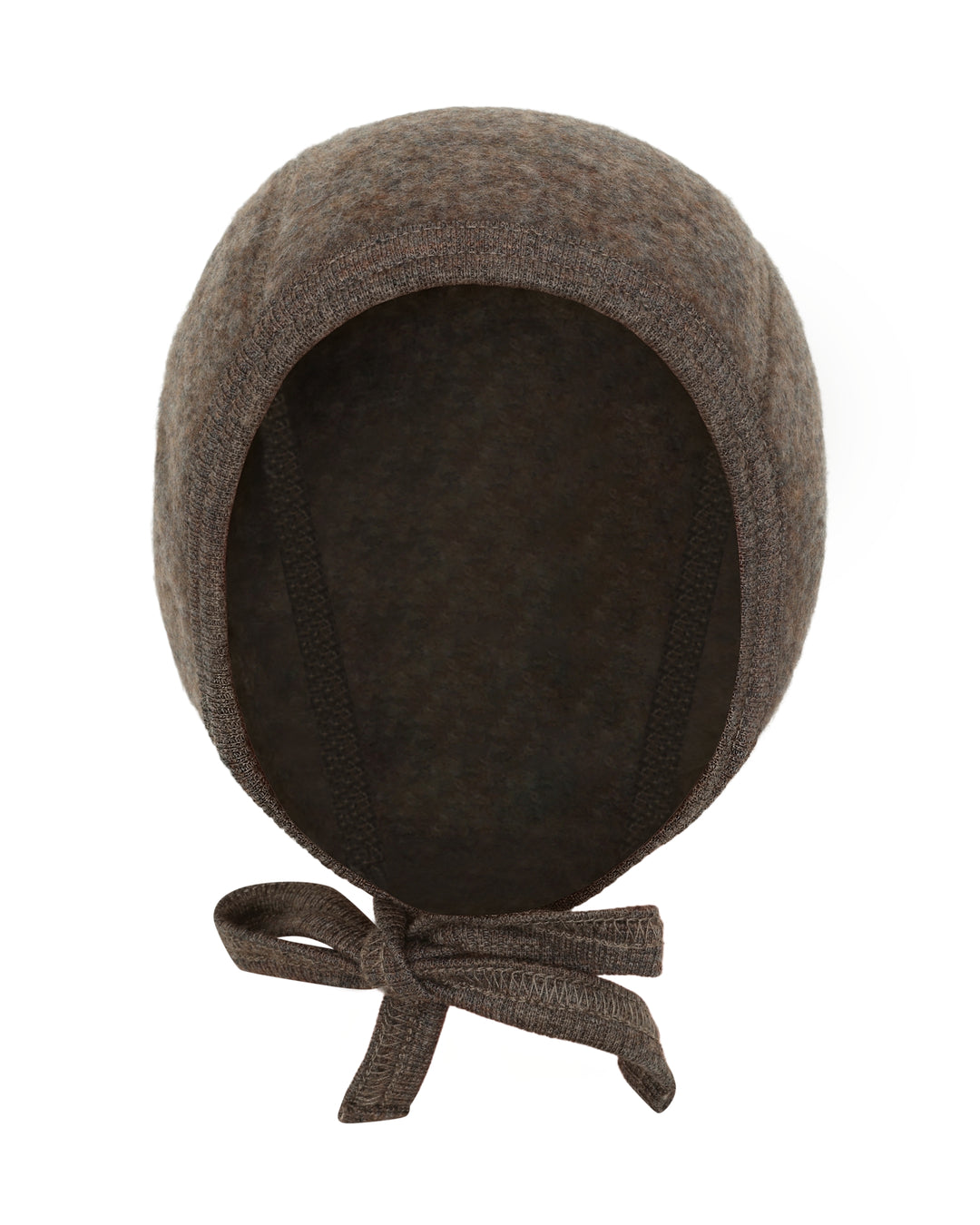 Huttelihut - Bonnet wool fleece brown