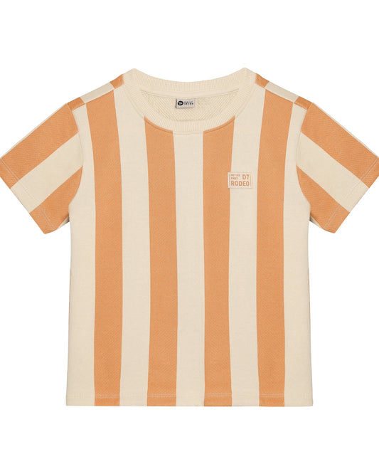 Daily 7 - T-shirt streep oranje