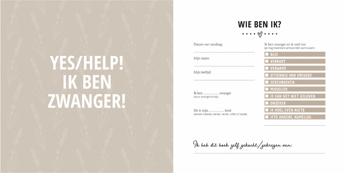 Mijn negen maanden babyboek - Maak een unieke herinnering